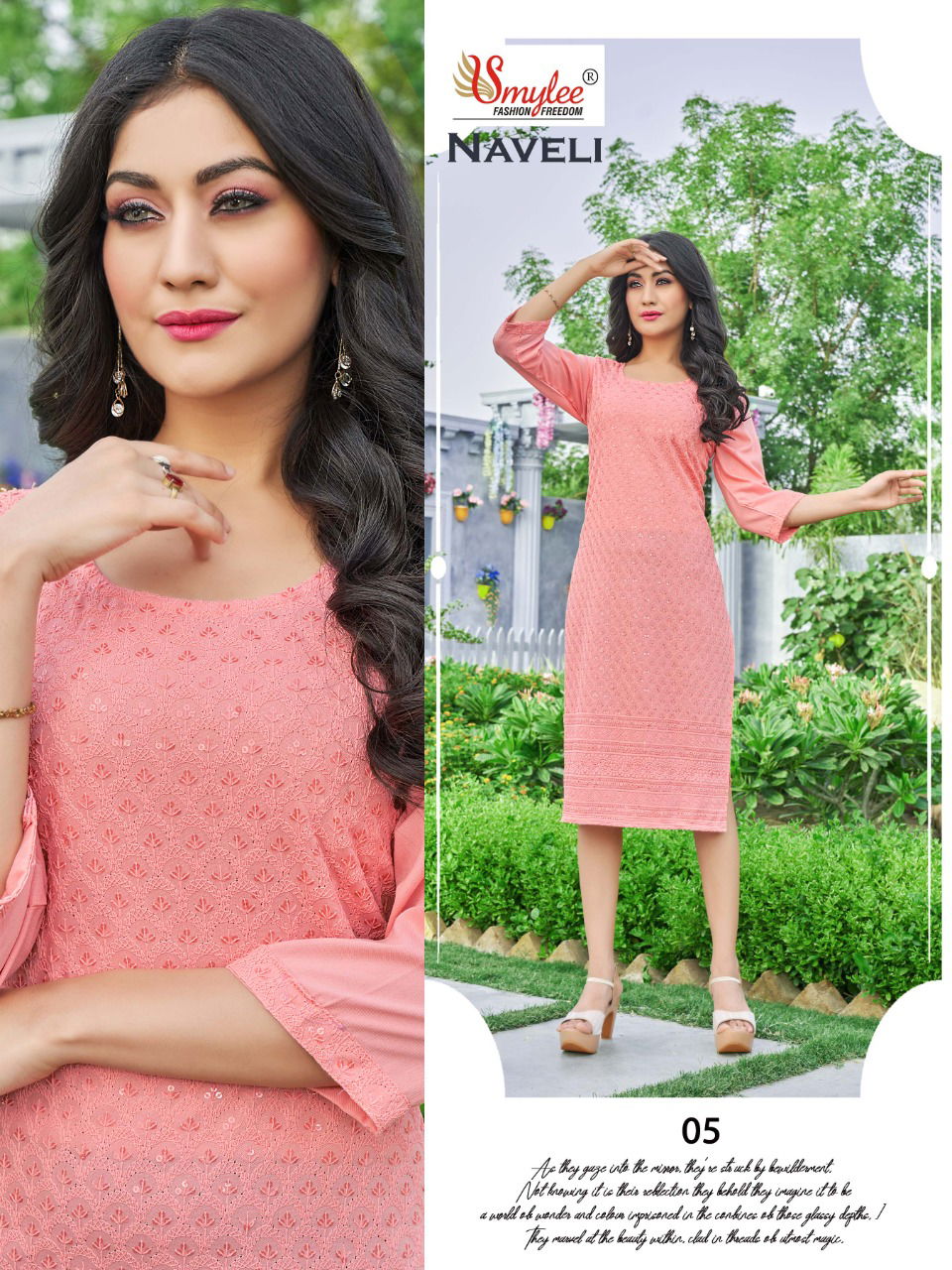 Rung Naveli New Exclusive Wear Designer Rayon Kurti Collection